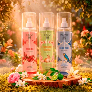 Body Splash INOAR - Delilah + Glow Girl + Paradoxe Orange. 200ml.